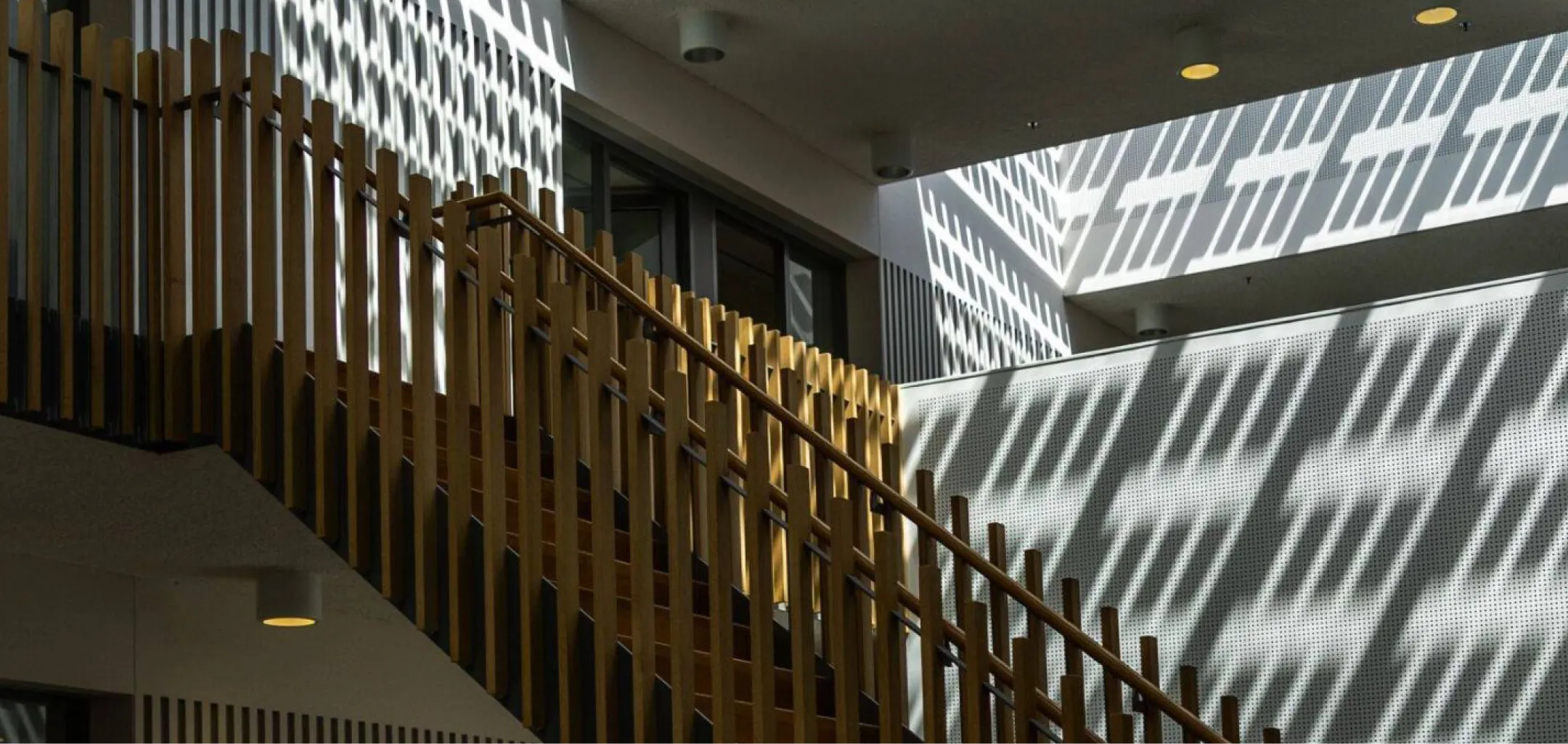 Het kantoor van Wolfpack met een houten trap en veel daglicht