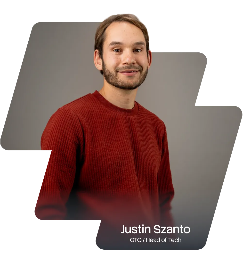Justin Szanto, CTO en Head of Tech bij Wolfpack